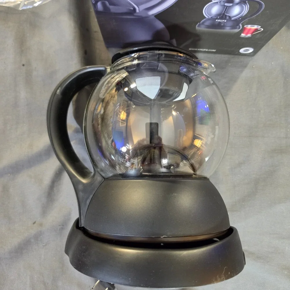 Krups Personal Magic Tea Maker FL7018 Electric Glass Infuser Kettle Black